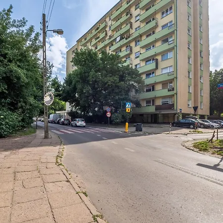 Blue And White In With Furnished Balcony By Renters Łódź