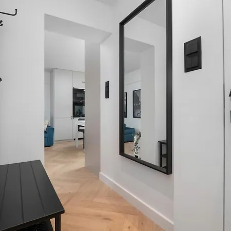 Blue And White In With Furnished Balcony By Renters * Łódź